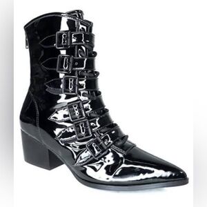 EUC Strange Cvlt Coven pikes, black patent leather, size 10